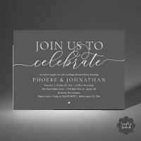 Join Us To Celebrate, Wedding Rehearsal Dinner
