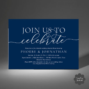 Join Us To Celebrate, Wedding Rehearsal Dinner Invitation