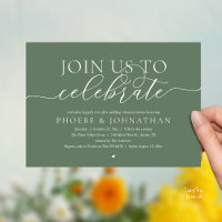Join Us To Celebrate, Wedding Rehearsal Dinner