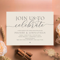 Join Us To Celebrate, Wedding Rehearsal Dinner