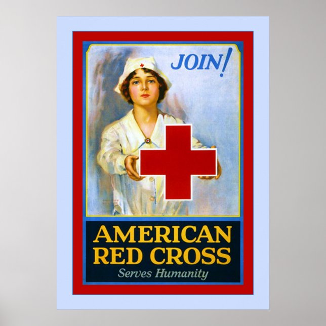 Join! ~ Vintage Nurse World War 1 Poster (Front)