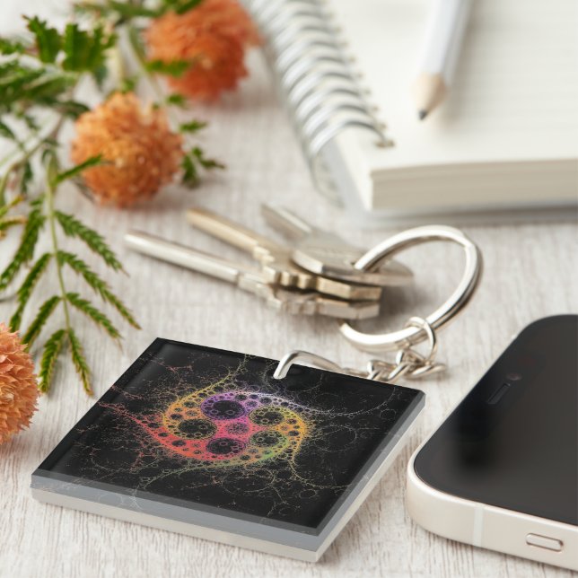 Joined at the Center Acrylic Key Ring (Front Right)