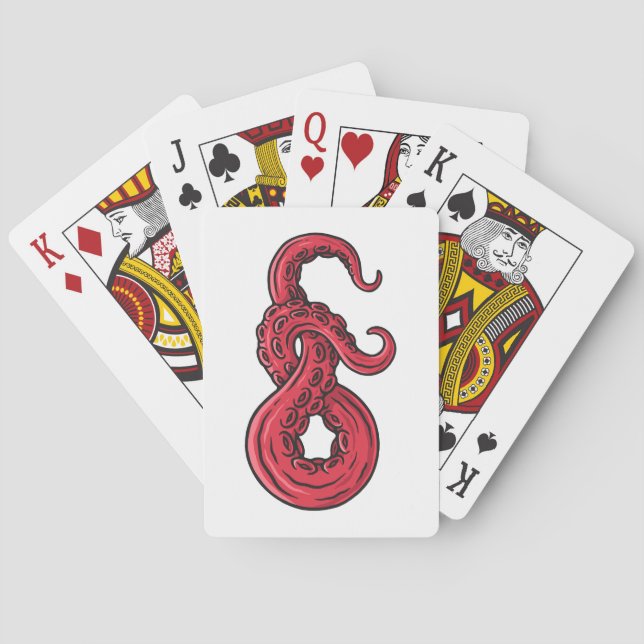 Joined tentacles playing cards (Back)