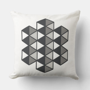 Joined Triangles Throw Pillow