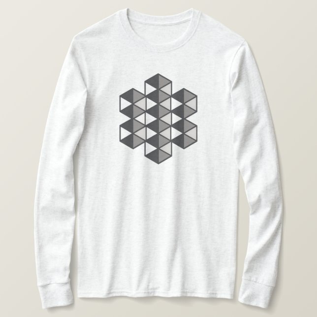 Joined Triangles Women's Long Sleeve T-Shirt (Design Front)