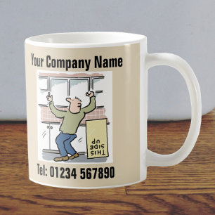 Joiner & Kitchen Fitter Cartoon Mug
