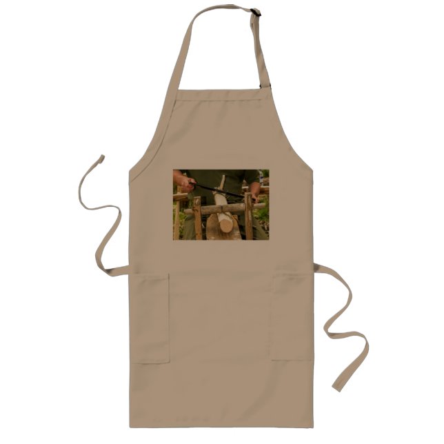 Joiner/Woodworker Tee Shirt Long Apron (Front)