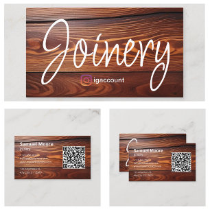 Joinery Lumber Work Business Card
