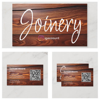 Joinery Lumber Work Business Card