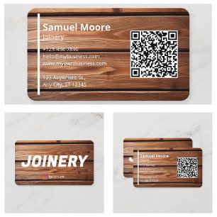 Joinery Professional Simple QR Code Business Card
