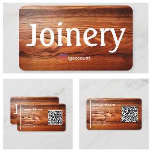 Joinery Templates Design Elegant Business Card