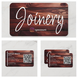 Joinery Visit Designs Templates Business Card