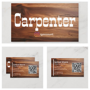 Joinery Woodworkers Carpenters Handymen Business Card