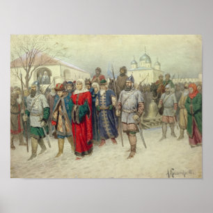Joining of Great Novgorod Poster