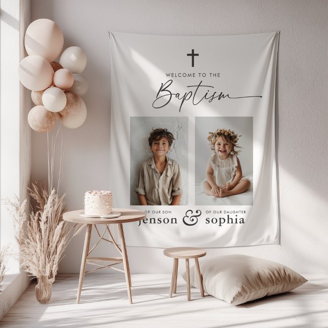Joint Baptism 2 Photo Tapestry (Creator Uploaded)