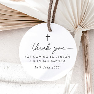 Joint Baptism Favour Tags