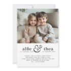 Joint Birthday Invitation Portrait