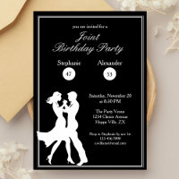 Joint Birthday Party Adults White Dance Couple