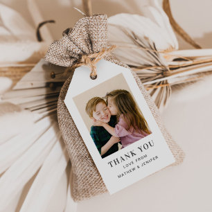 Joint Birthday Photo Gift Tags