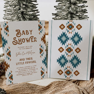 Joint Cowgirl Baby Shower Invitations