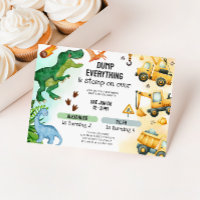 Joint Dinosaur & Construction Sibling Birthday