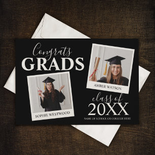 Joint Graduation 2 Photo Invitation
