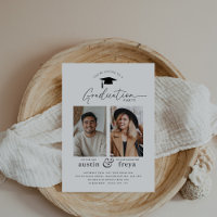 Joint Graduation Party 2 Photo Invitation