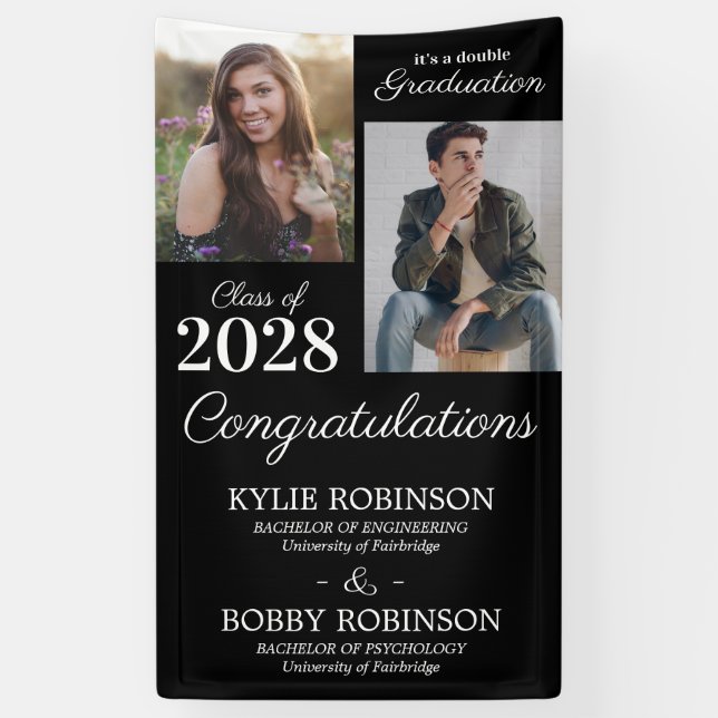 Joint Graduation Party Banner (Vertical)