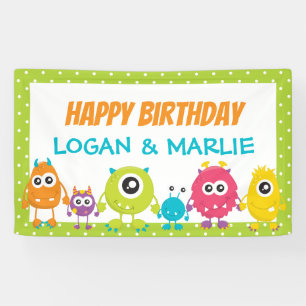 Joint Monster Birthday Party Sign