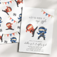 Joint Ninja Birthday Invitation | Karate Party