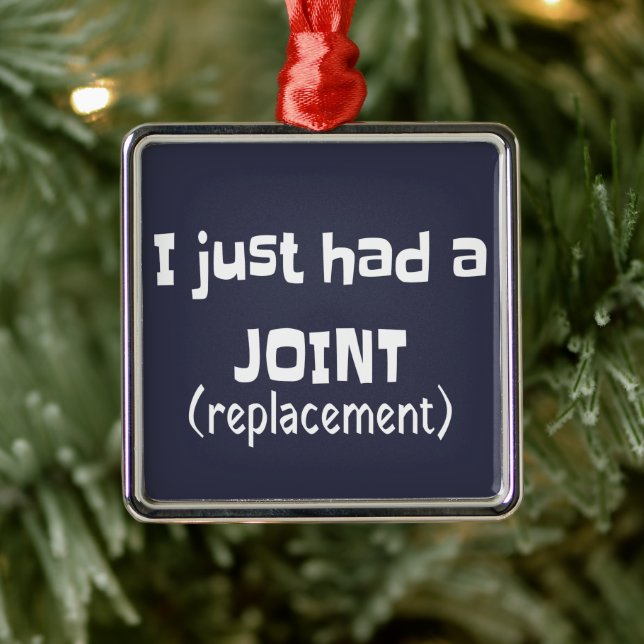 Joint Replacement Humor Funny Novelty Metal Tree Decoration (Tree)