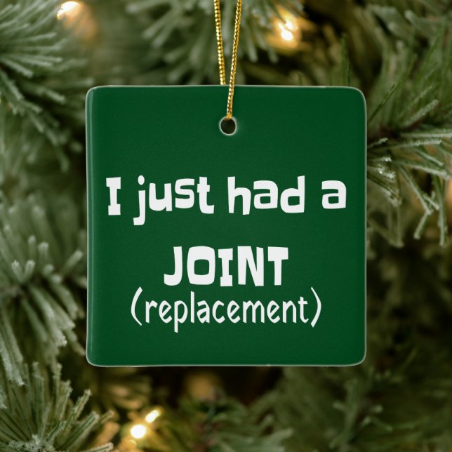 Joint Replacement Humour Funny Novelty Ceramic Ornament (Tree)