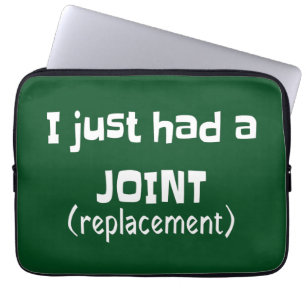 Joint Replacement Humour Funny Novelty Laptop Sleeve