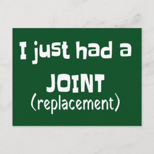 Joint Replacement Humour Funny Novelty Postcard