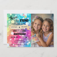 Joint Sibling Combined Birthday Photo Boy Girl
