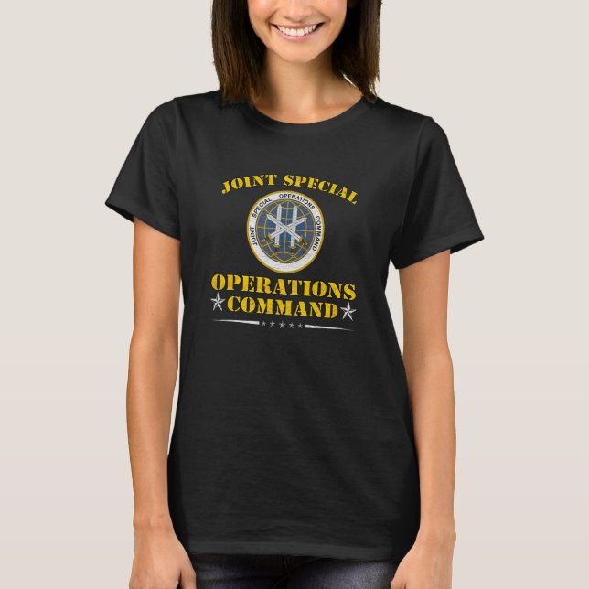 Joint Special Operations Command JSOC Fort Bragg V T-Shirt (Front)