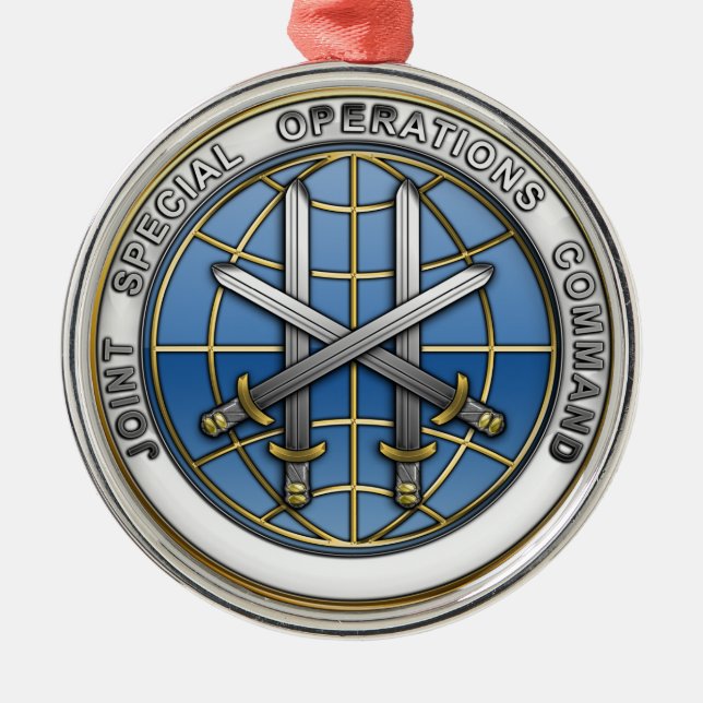 Joint Special Operations Command Metal Tree Decoration (Front)