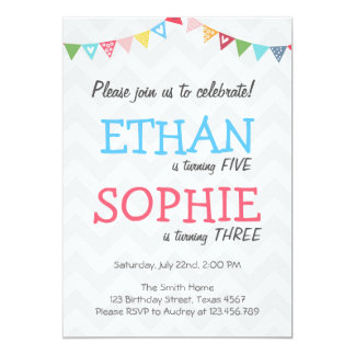 chevron invitations