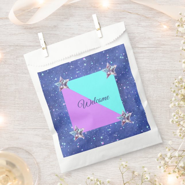  Joint twin space birthday party  Boy Girl Favour Bags (Clipped)