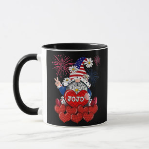Jojo Gnome Loves Sweet Heart American 4th of July Mug