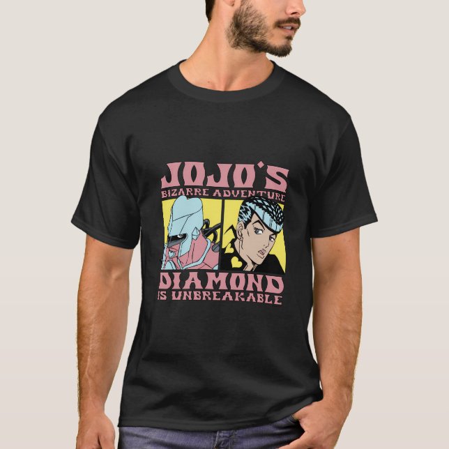 Jojo Part 4 Josuke And Shining Crazy Diamond Drawi T-Shirt (Front)