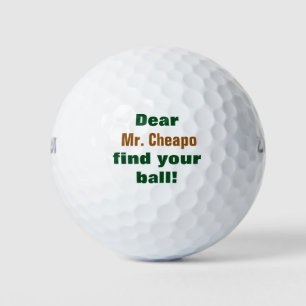 Joke balls  Personal name Golf Balls funny