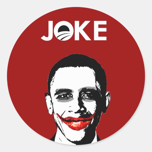 JOKE CLASSIC ROUND STICKER (Front)