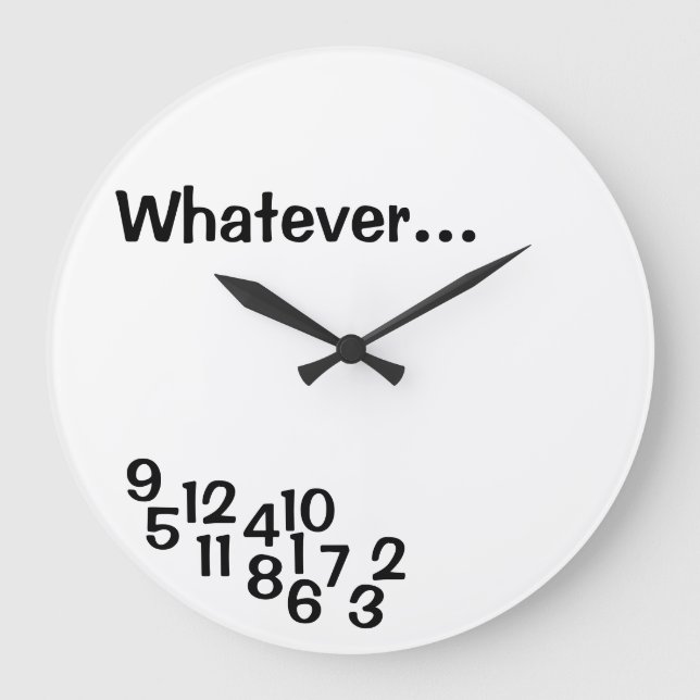 Joke Clocks Jumbled Numbers Joke Clock (Front)