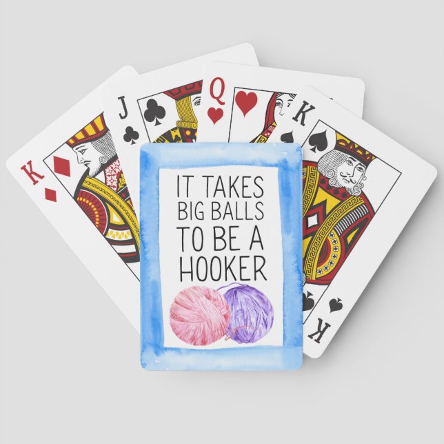 Joke Crochet Playing Cards (Back)