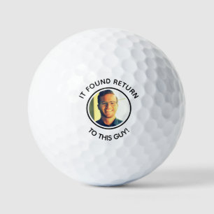 joke funny Custom dad photo golf ball 