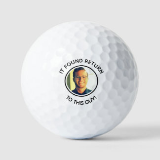 joke funny Custom dad photo golf ball