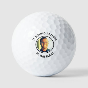 joke funny Custom dad photo golf ball 