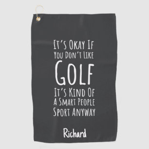 Joke Golf Gifts Funny Humorous Novelty Gag Golfer Towel