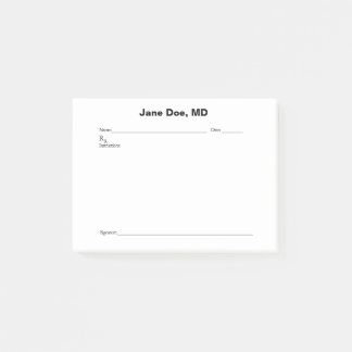 Joke prescription pad post-it notes